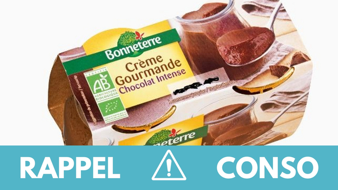 , Rappel produit : Crème au chocolat