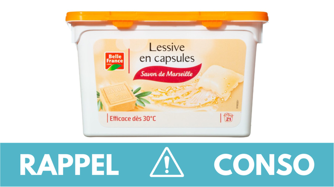 , Rappel produit : Lessive en capsules