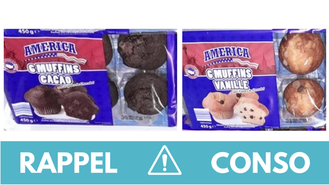 , Rappel produit : Muffins chocolat et muffins vanille