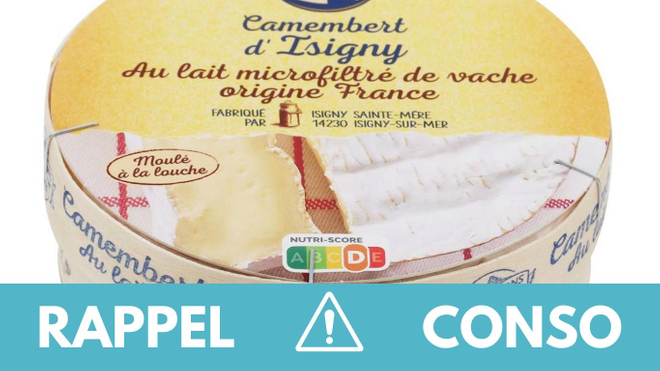 , Rappel produit : Camembert