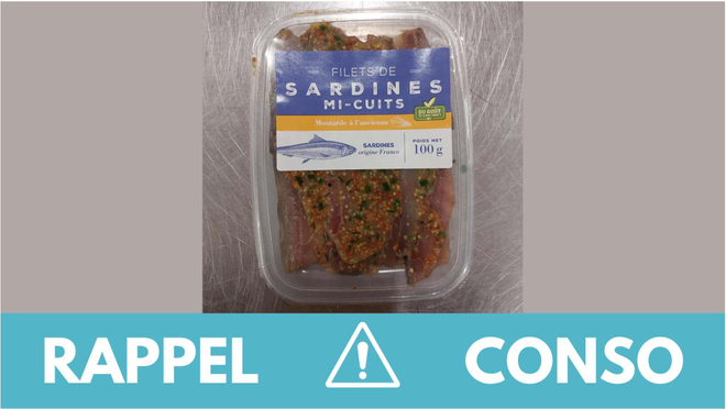 , Rappel produit : Sardines