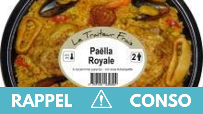 , Rappel produit : Paella royale