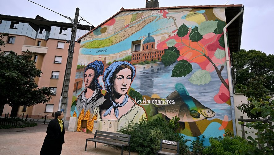 , Toulouse : Une fresque XXL pour rappeler le passé ouvrier de la place des Amidonnières